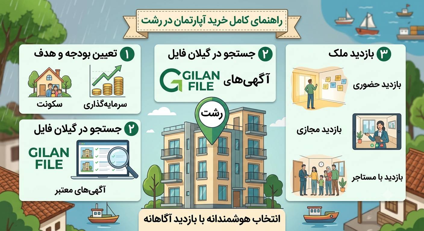 خرید آپارتمان در رشت: راهنمای کامل برای انتخاب هوشمندانه
